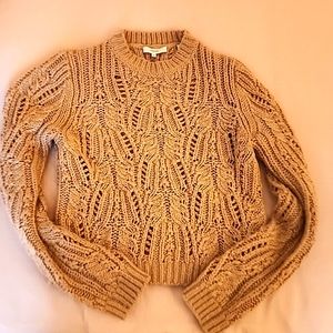 Vince. Camel Cable Knit Sweater